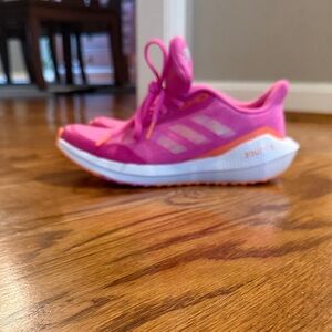 Adidas Kids Pink and Orange Sneakers